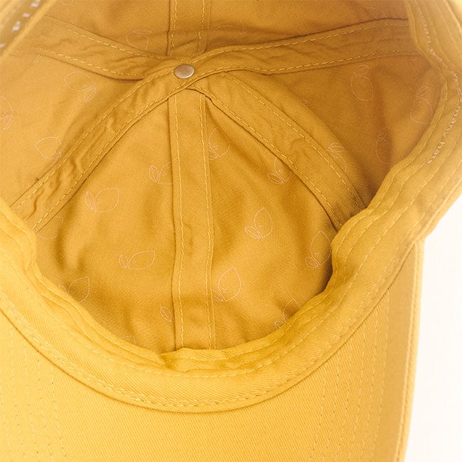 Gigi Pip ball caps for women - Lemonly Ball Cap - six panel women's ball cap featuring the Gigi Pip logo embroidered on the adjustable strap [mustard]