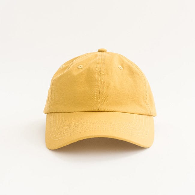 Gigi Pip ball caps for women - Lemonly Ball Cap - six panel women's ball cap featuring the Gigi Pip logo embroidered on the adjustable strap [mustard]