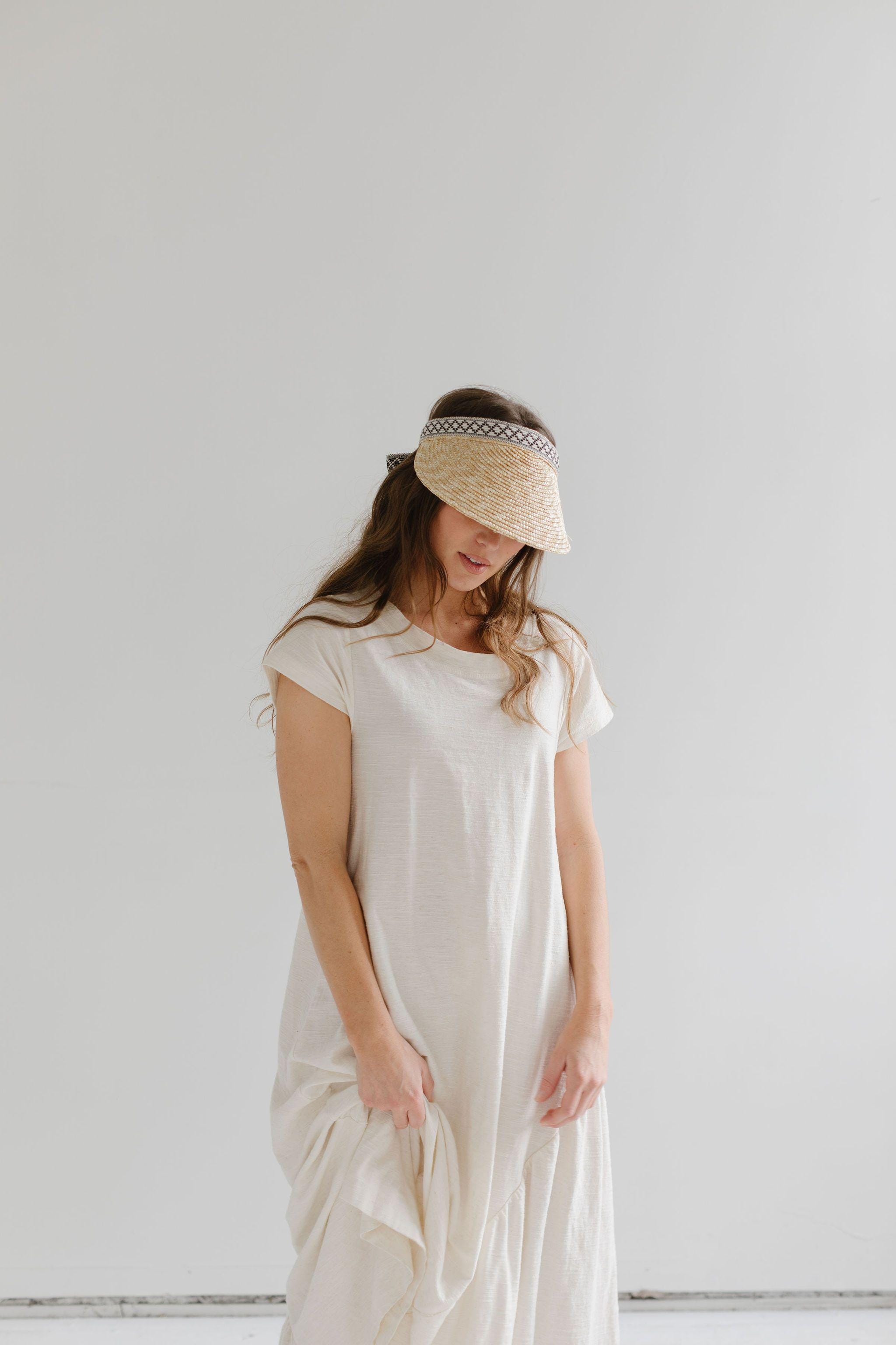 Natural Straw Lyric Visor - GIGI PIP